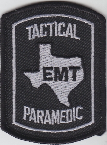 Texas EMT TACTICAL PARAMEDIC mini hat patch